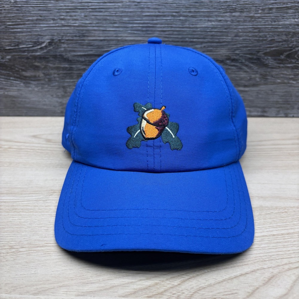 Southern Oaks Hat Cap Strap Back Blue Acorn Golf Embroidered Logo Mens Pukka